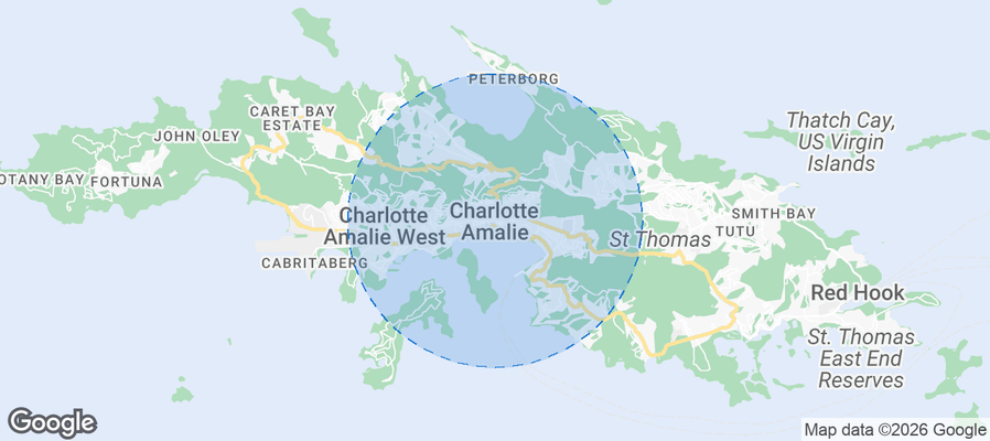Charlotte Amalie Airbnb map